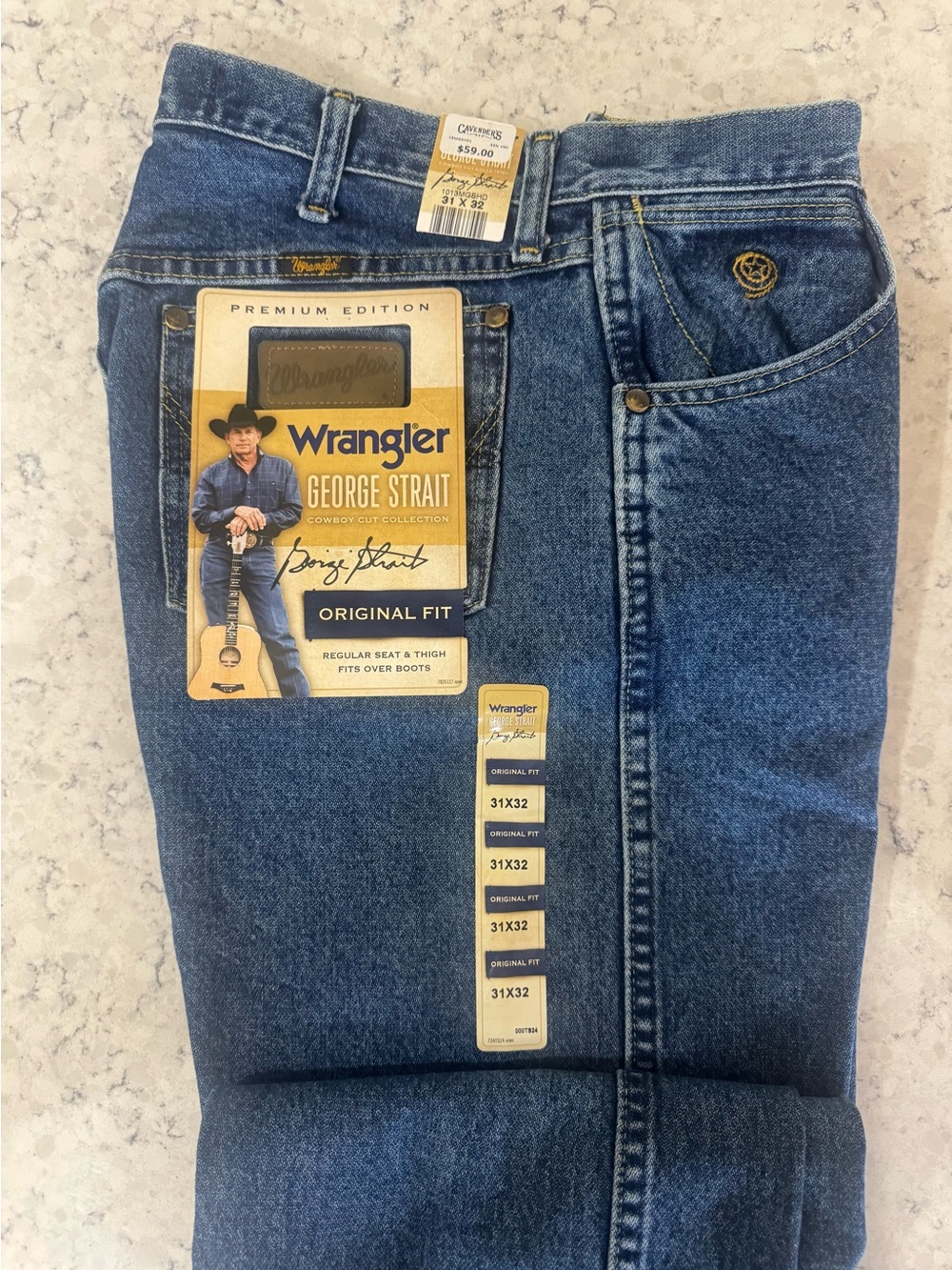 Wrangler Men's 31x32 Original Fit Jeans